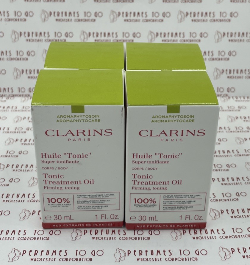 Clarins Tonic Treatment Oil Firming Tonic Lot Of 4x1 Oz, New In Box