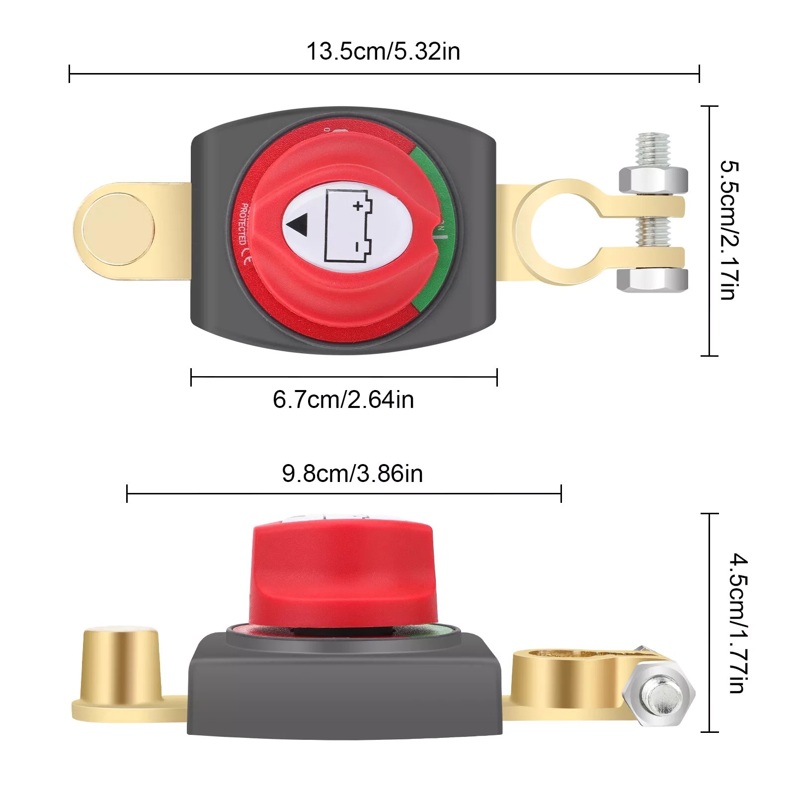 High Performance Battery Switch Replacement DC 12-48V 275A Wide Compatibility