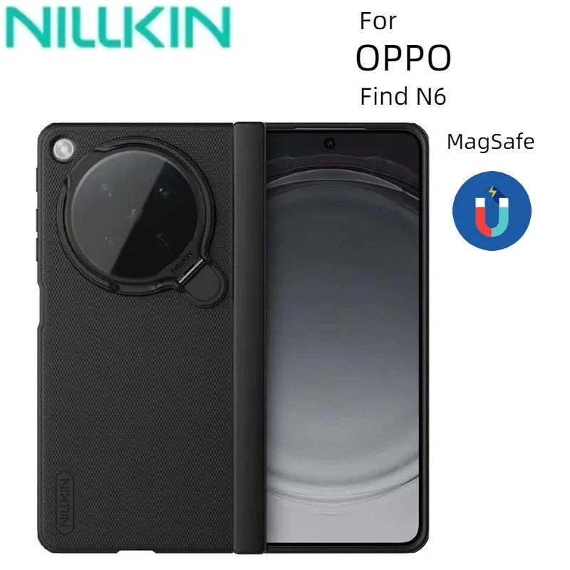 NILLKIN For OPPO Find N6 Magnetic Case Frosted Shield Hinge Camera Holder Cover