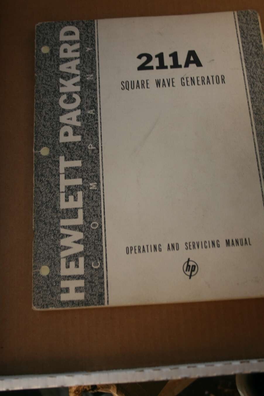 HP Hewlet 211A Hewlett Square Wave Generator Operating and Service Manual 211A04
