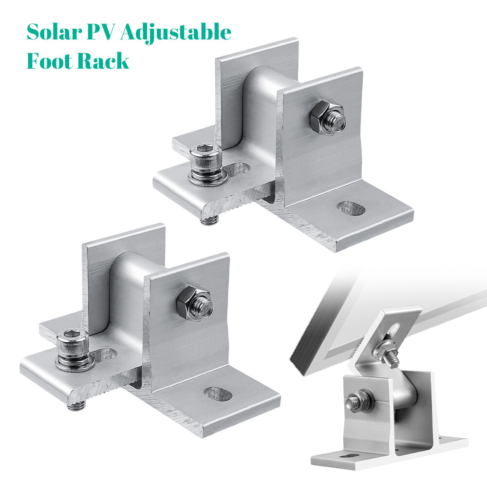 Solar Panel RV Tilt Mount Brackets Rooftop Flat Surface Adjustable Frame Home US