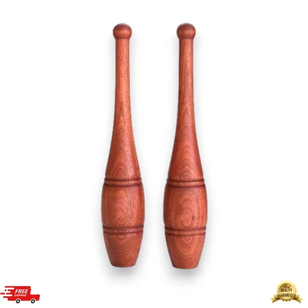 Wooden Indian Clubs Mugdar Meel Clubbell Karla Kattai 850g–1kg Each