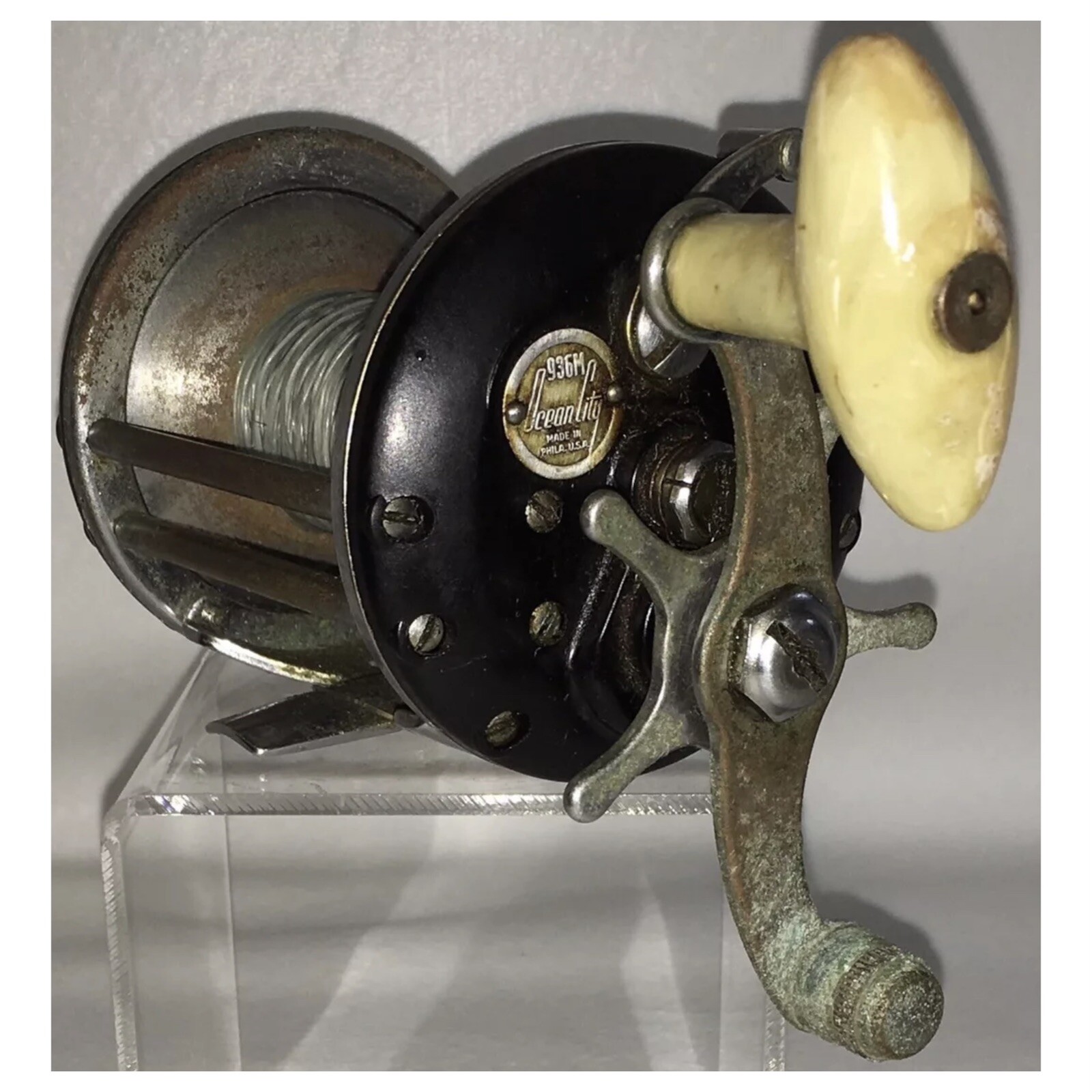Vintage Ocean City 936M Conventional Saltwater Fishing Reel - Made In Phila USA