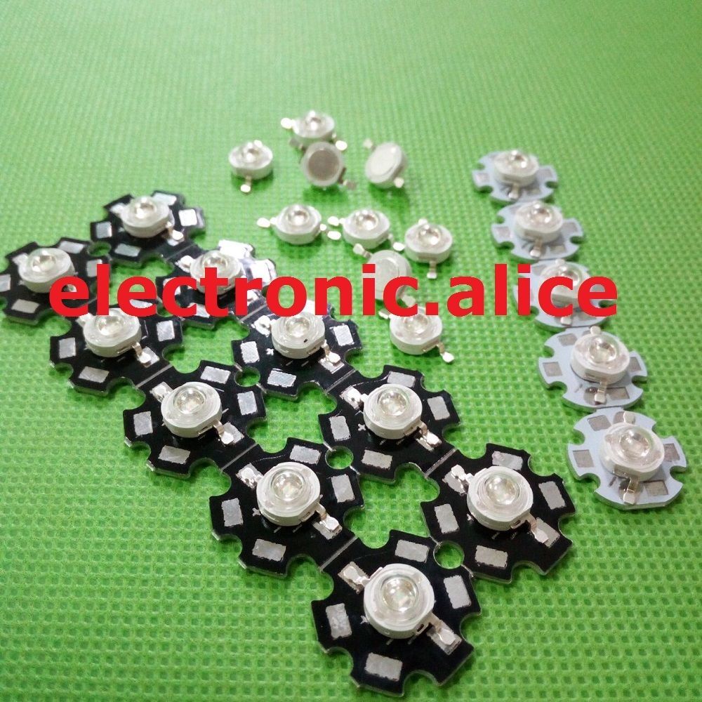 3W High Power 10Type UV ultraviolet 365-430nm LED Lamp Light  5 10 20