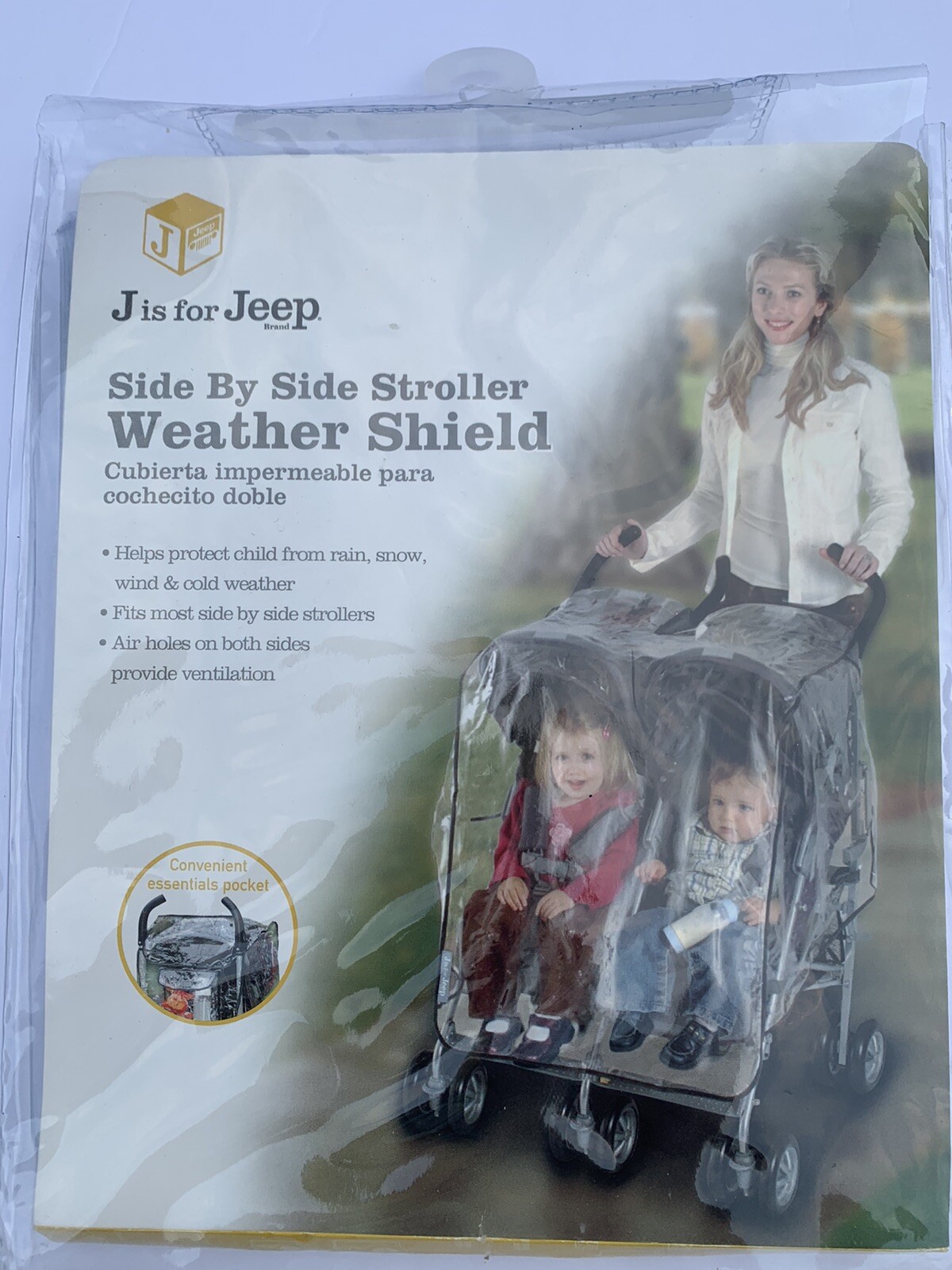 J is for Jeep Jogging Stroller Weather Shield: Fits most jogging strollers, New