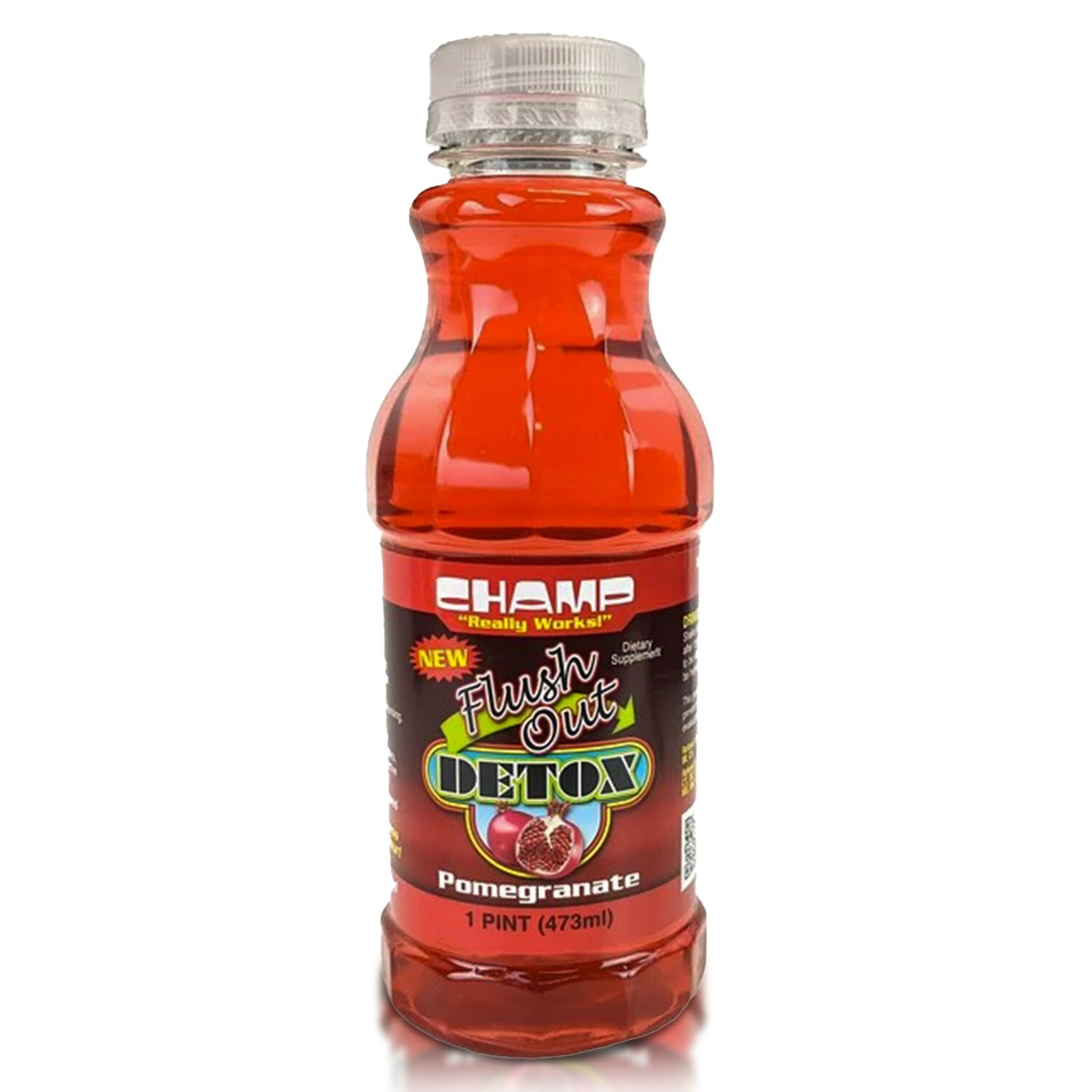 CHAMP FLUSH-OUT DETOX DRINK – Pomegranate - 1 Pint (473ml)