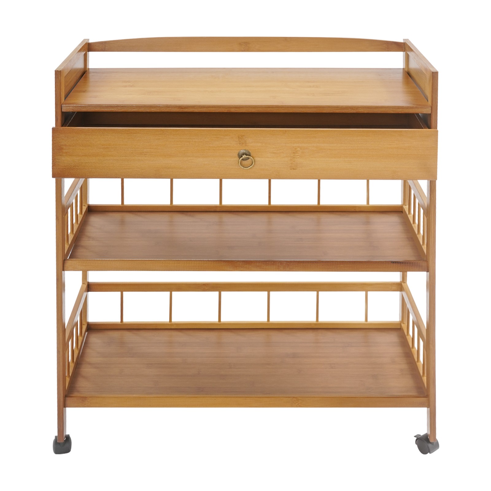 3 Tier Rolling Cart, Kitchen Serving Storage Cart, Storage Organizer Cart
