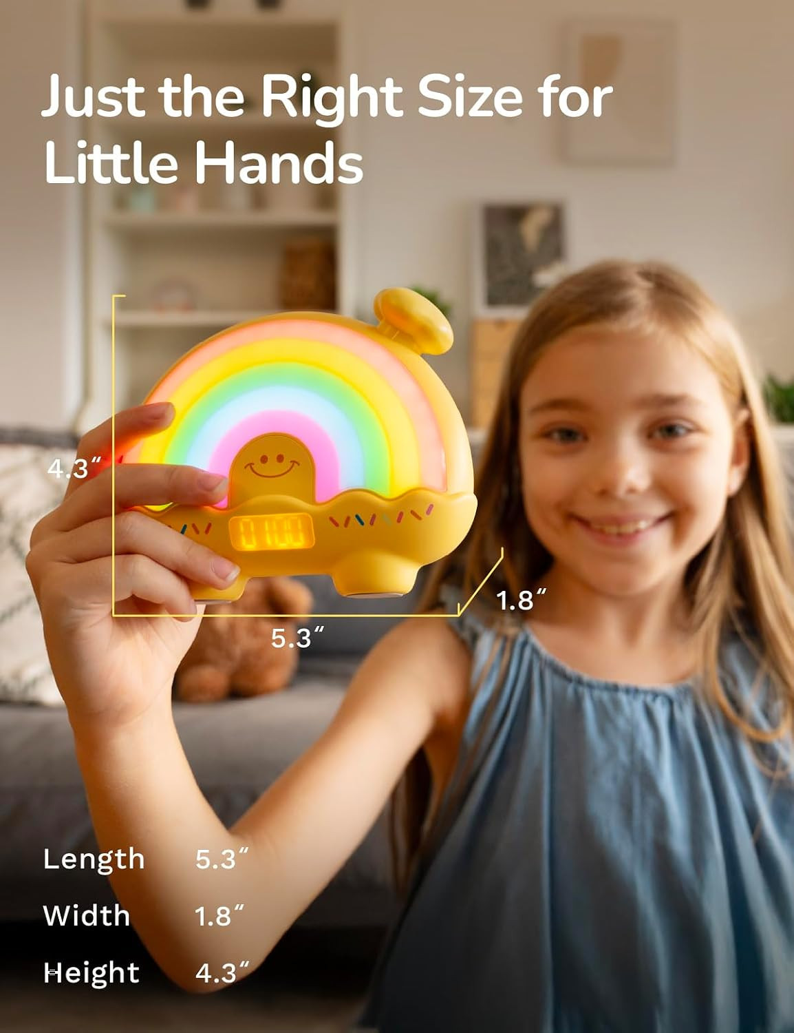 Timer Pal, Rainbow Visual Timer for Kids/Adults, 0-99 Minutes Light Timer | Rech