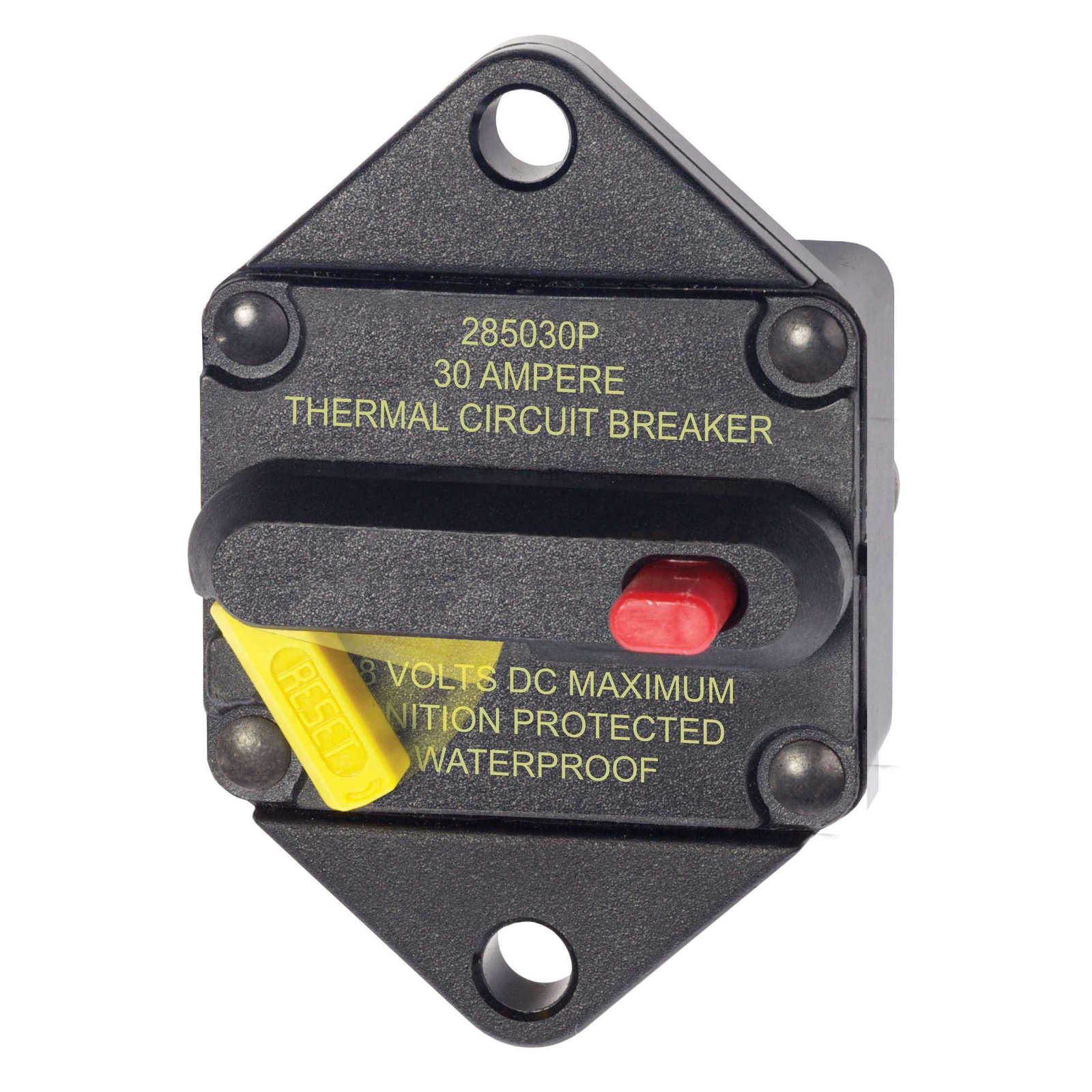 Blue Sea 7081 285-Series Circuit Breaker Panel Mount 30A Switch Marine