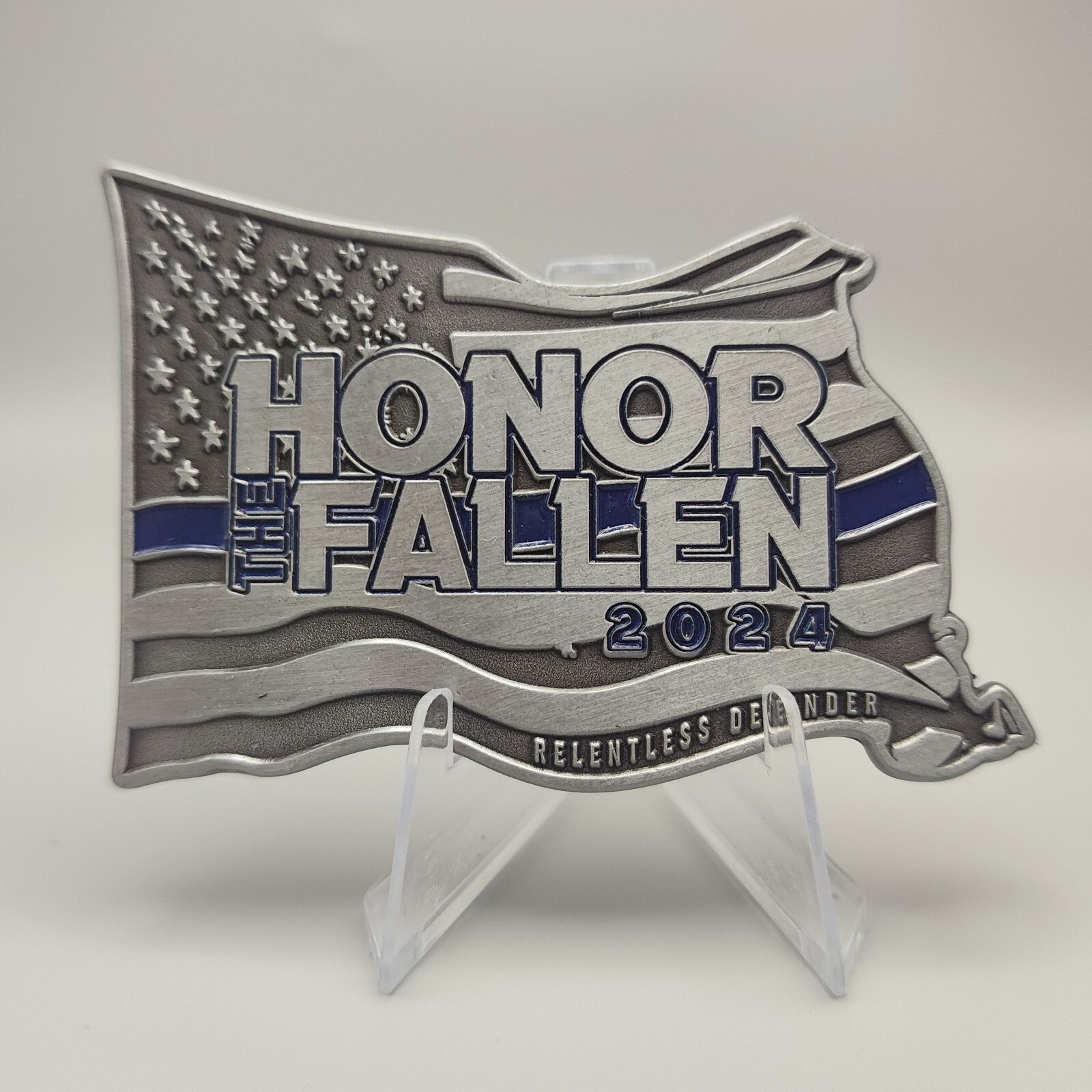 Honor the Fallen Relentless Defender Challenge Coin