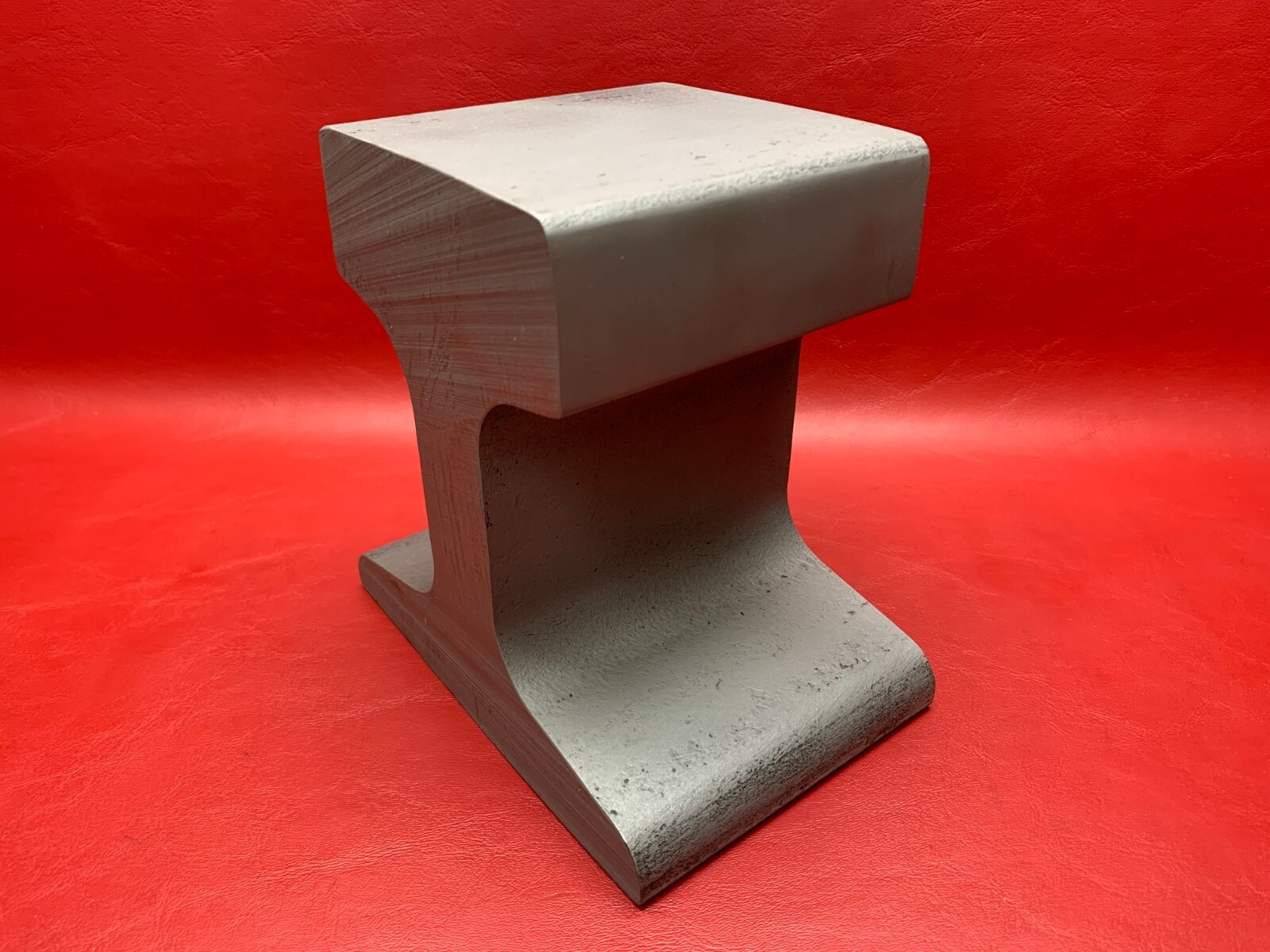 18+ Lbs Railroad Crane Rail Train Track Anvil 4” Long Blacksmith Sandblasted