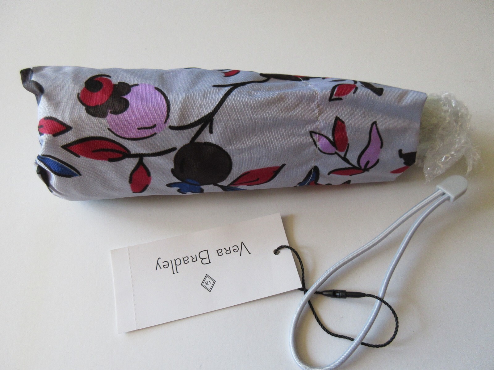 Vera Bradley Automatic Open/Close Mini Umbrella Vineyard Floral Print NWT