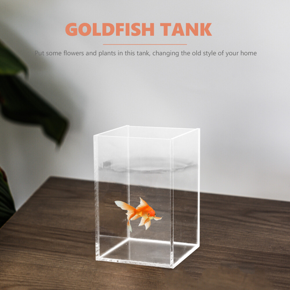 Multi-function Fish Desktop Aquarium Clear Betta Fish Supply
