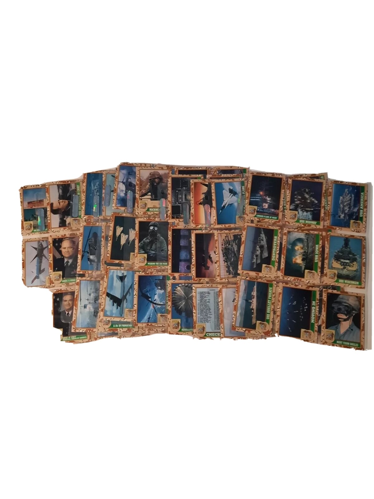 Tops Desert Storm Collectible Cards 1991 Lot of 88 Trading Excellent Condition