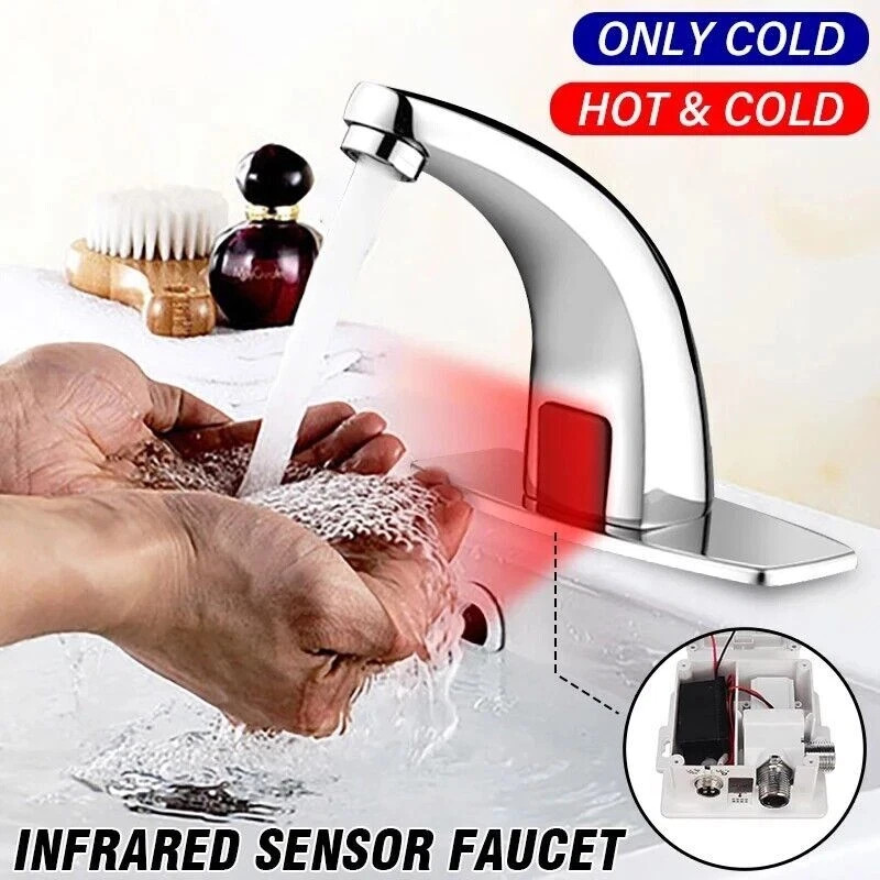 Automatic Motion Sensor Bathroom Faucet Touchless Smart Infrared Basin Tap