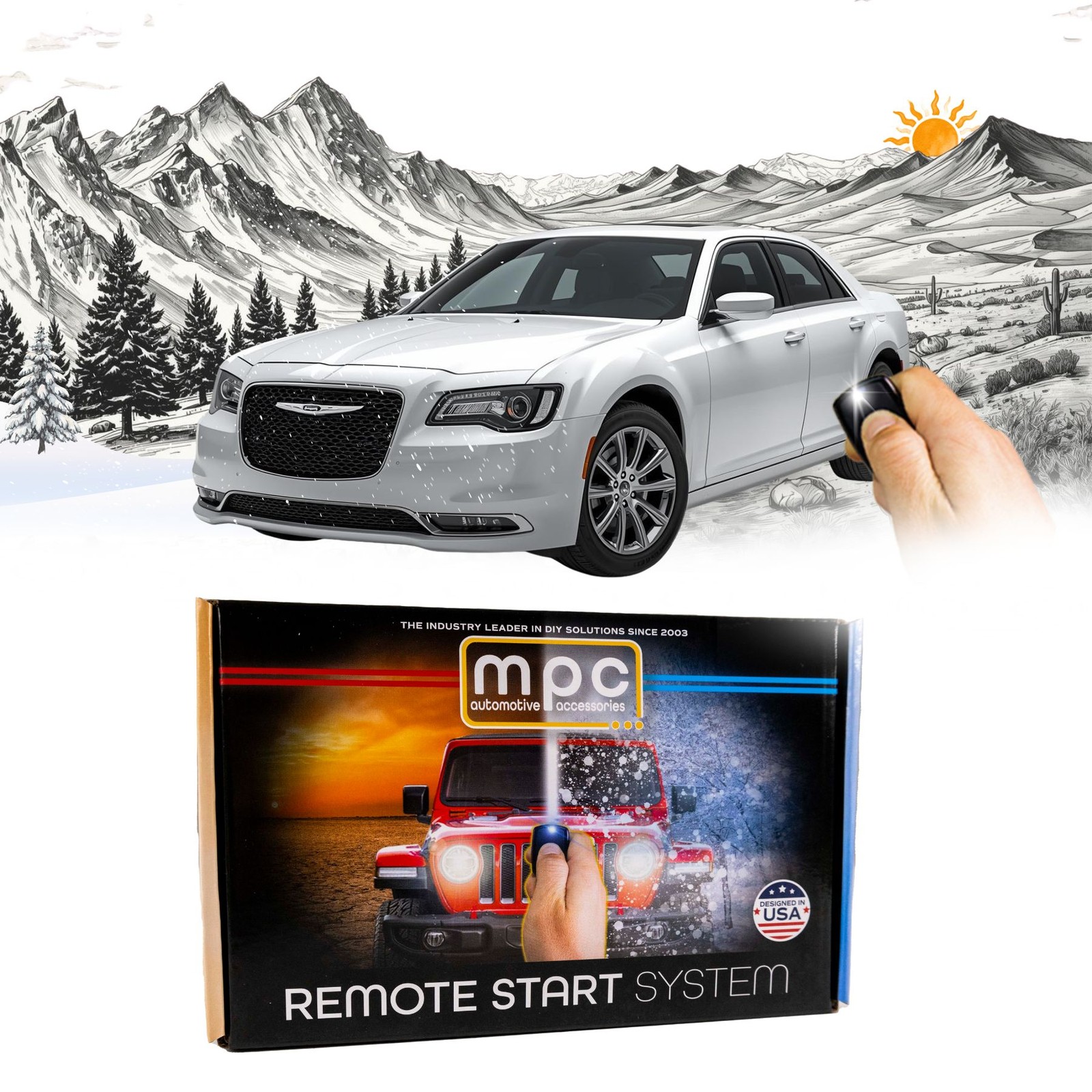 Remote Start Kit For 2018 Chrysler 300 | Plug and Play | Push Lock 3X to Start