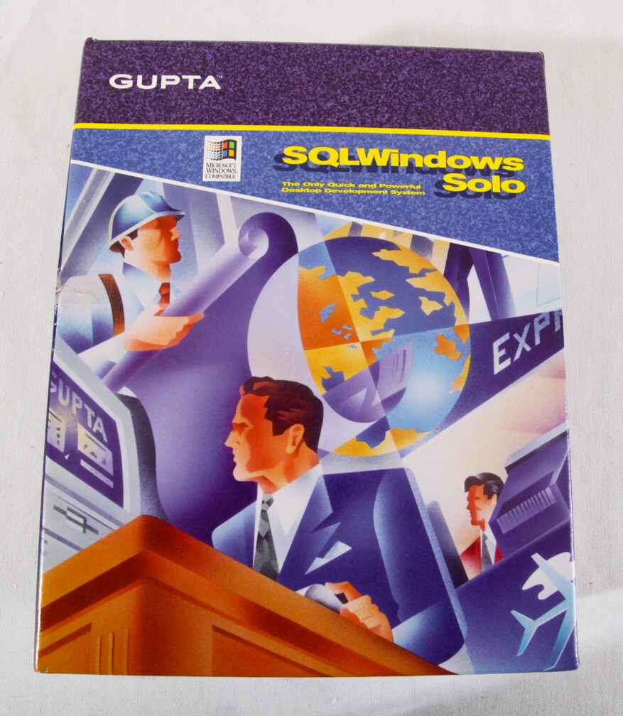 Gupta SQL Windows Solo, v 5.0, 1994, New Open Box w Sealed Disks