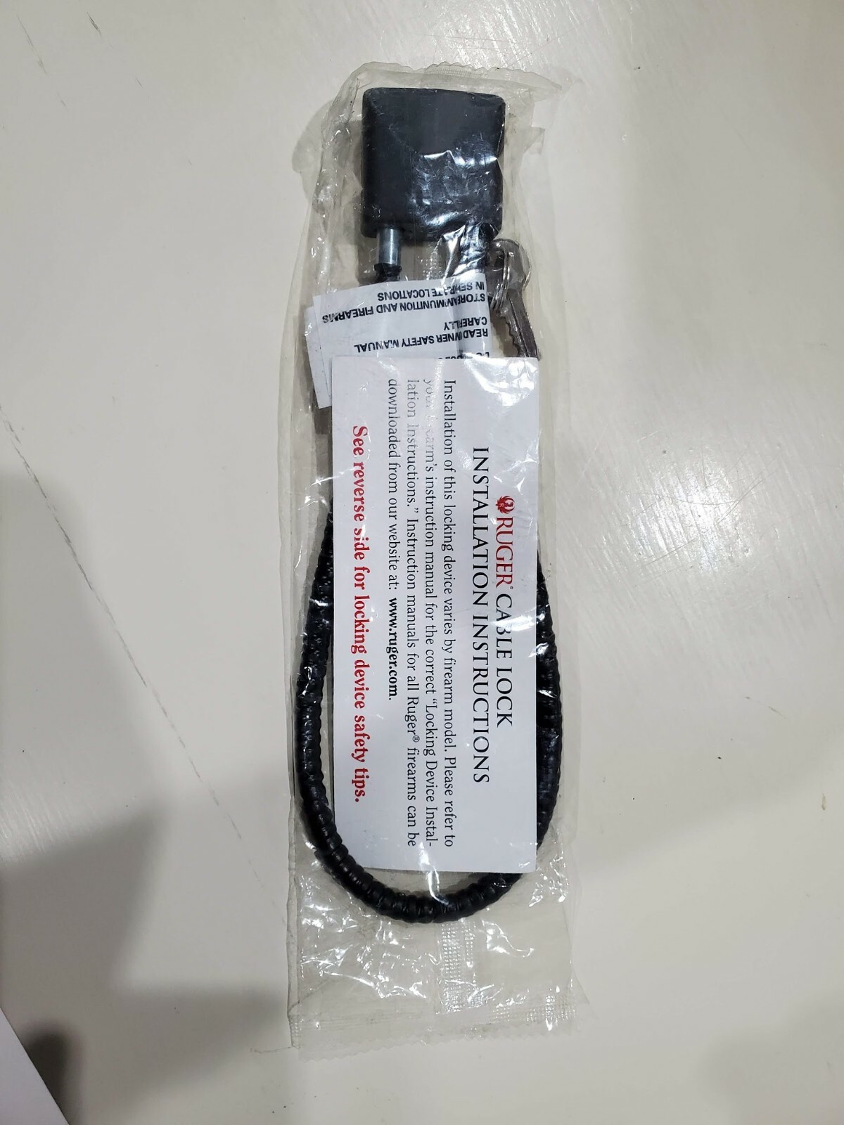 Ruger Cable Gun Lock (Pistol, Shotgun, Rifle)