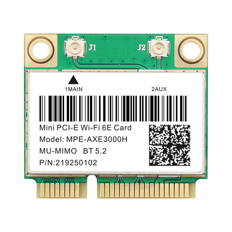 MPE-AXE3000H Mini PCI-E WiFi Card 3000Mbps WiFi 6E Bluetooth Network Adapter PC