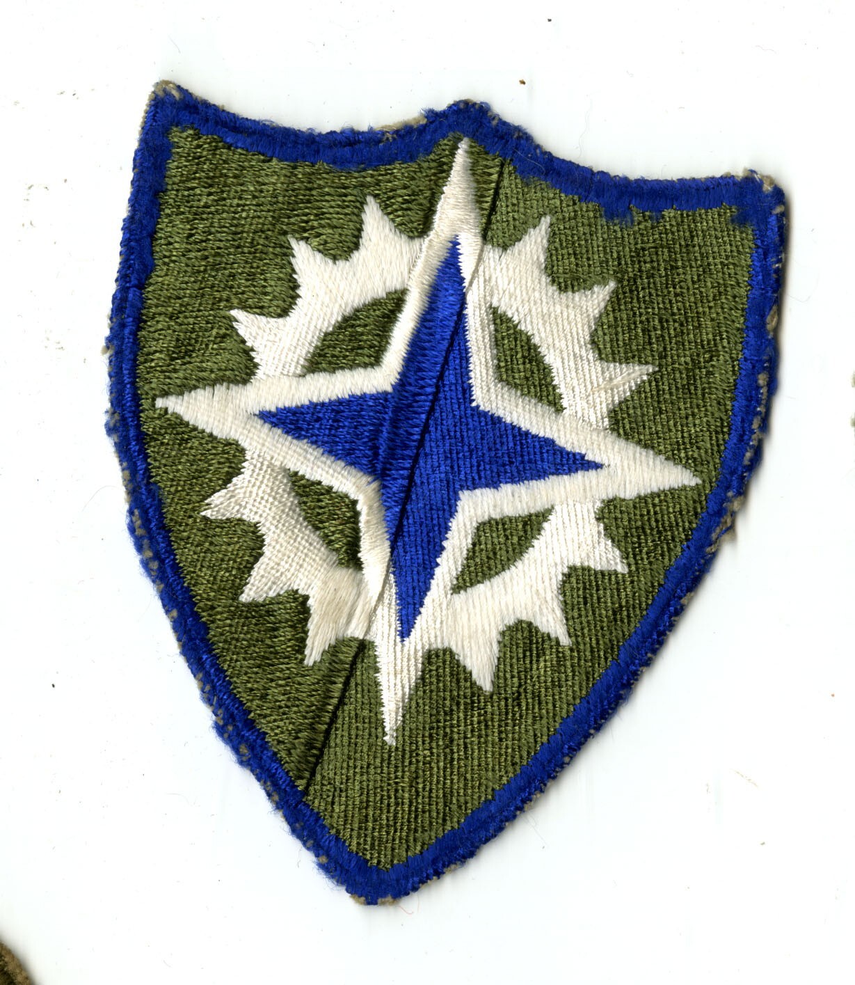XVI Corps White Back Patch WWII Vintage Europe France Germany