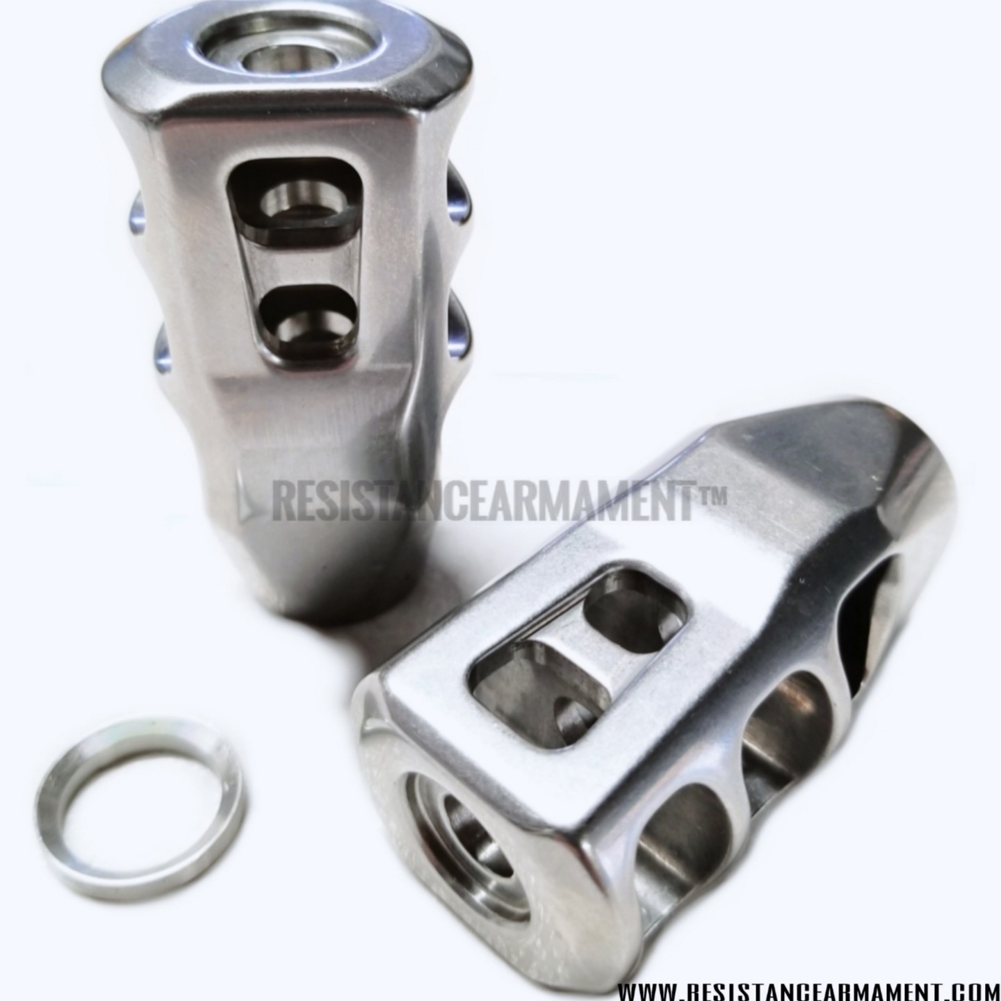 6.5 Creedmoor Ruger Precision 5/8-24 Tanker Stainless Muzzle Brake Compensator