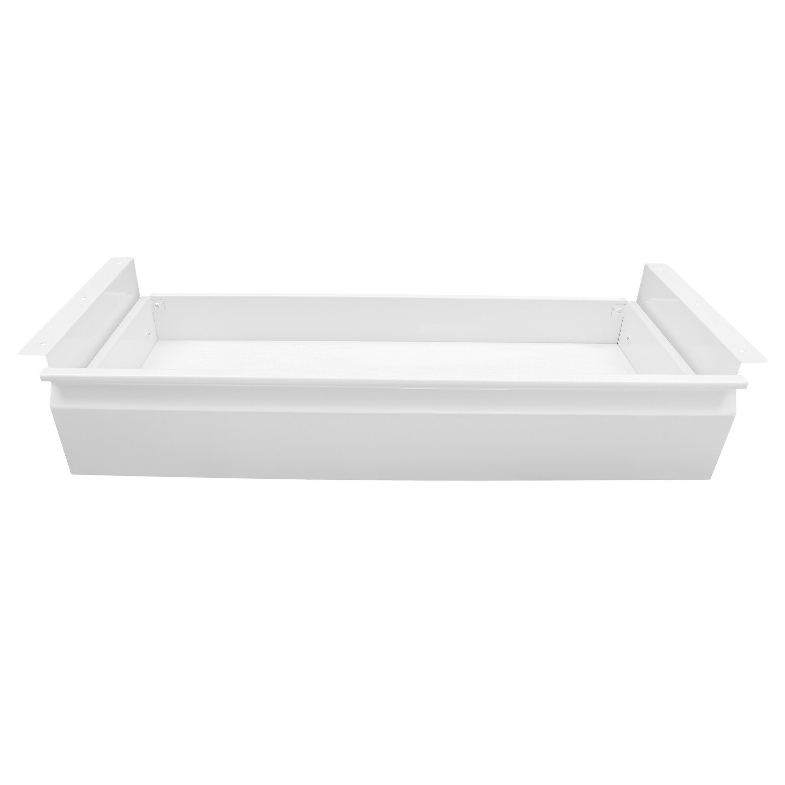 22" Desk Drawer Organizer Tray, Slide Out Office Under Desk Organizer Tray White