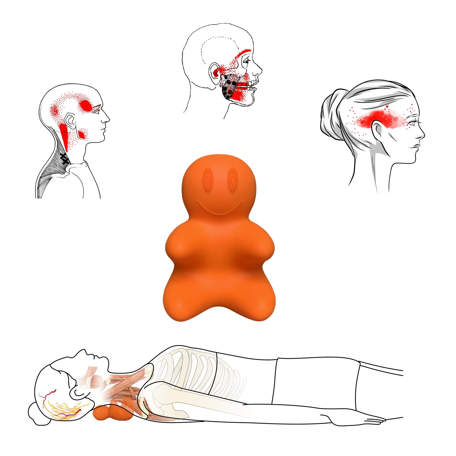 Trigger Point Massager Dolly, Myofascial Release Occipital Neuralgia, Neck & ...