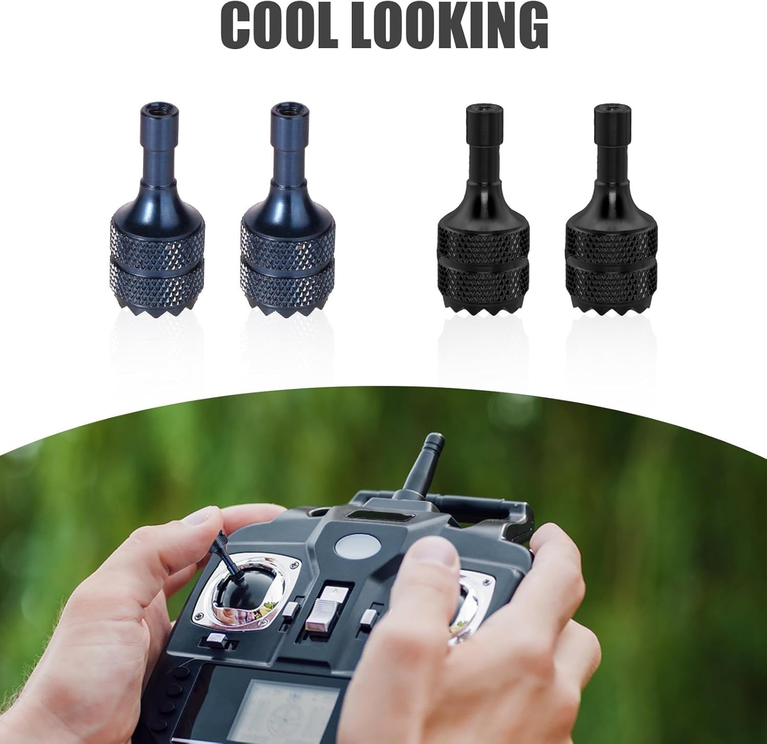 Replacement Control Sticks for DJI Mini 3 Pro & Mavic 3 - Blue and Black