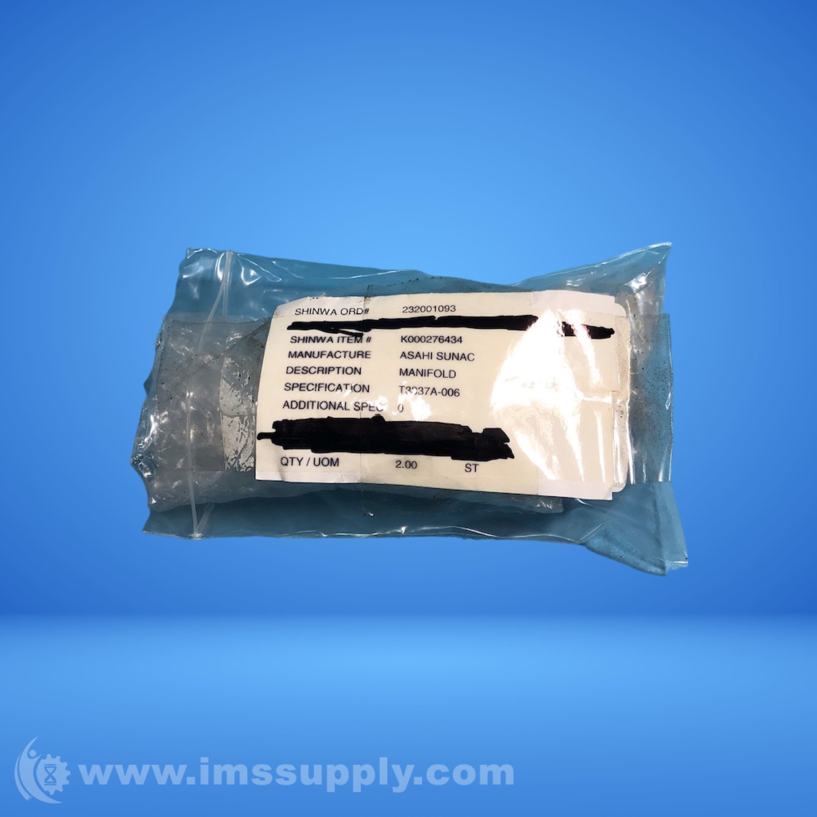 Asahi T3337A-006 Manifold Connector FNOB