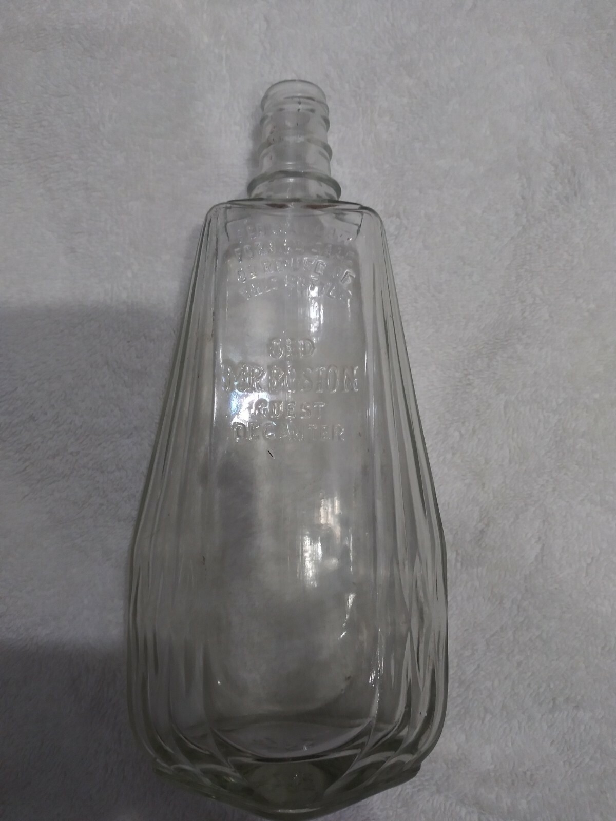Prohibition Era Old Mr. Boston Guest Decanter Bottle
