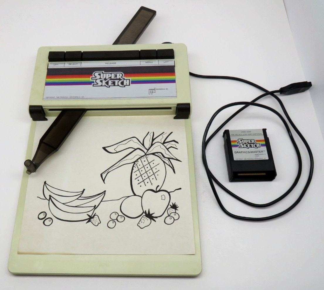 Super Sketch G2300 (1984) for Atari Home Computers Video Graphics #1