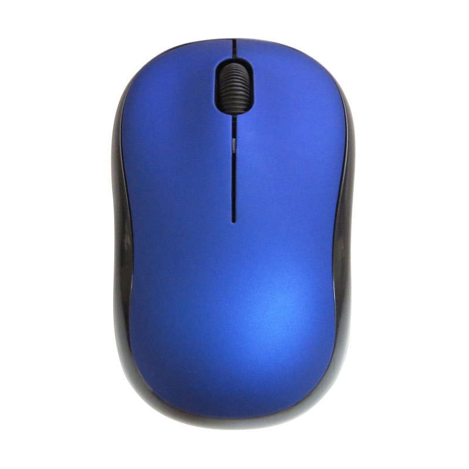 Compact Wireless Mouse 2.4 GHz W/ USB Unifying Receiver Optical Tracking Blue