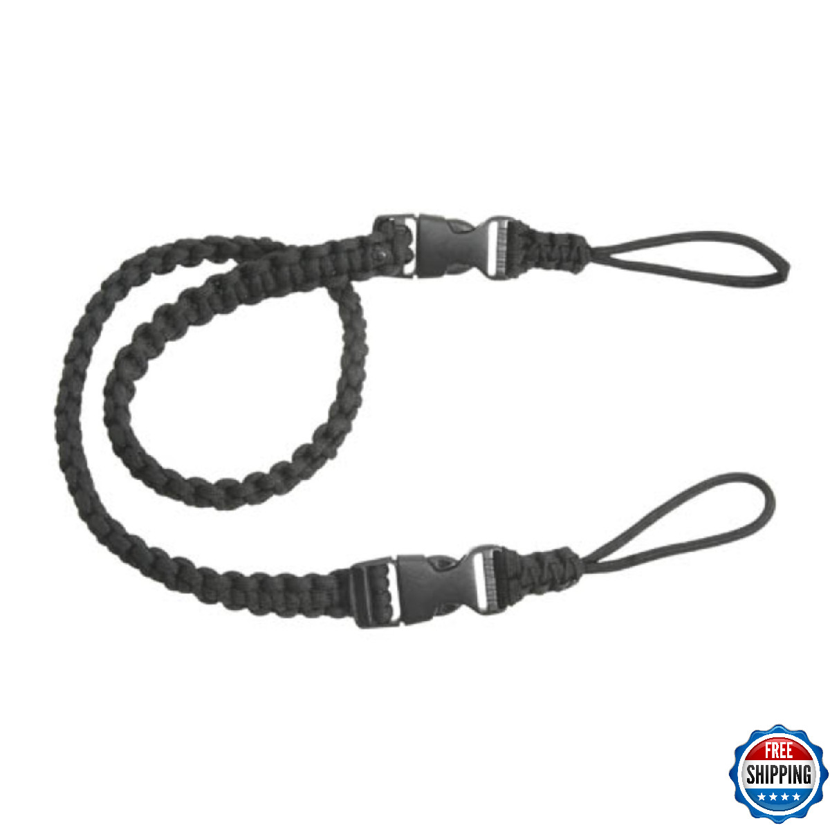 The Outdoor Connection Paracord Bino Strap, Black