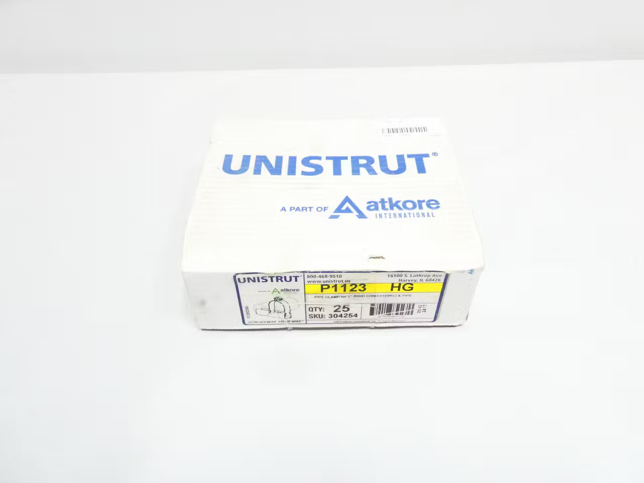 Box Of 25 Unistrut P1123 HG Pipe Clamp For 5in Rigid Conduit