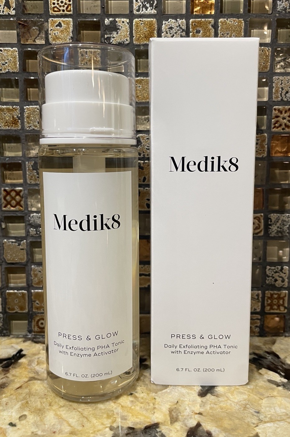 Medik8 Press and Glow Daily Exfoliating PHA Tonic with Enzyme Activator New