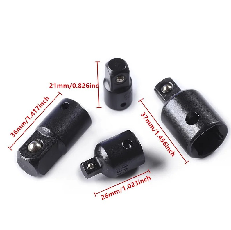 12pcs Impact Socket Adapter & Reducer Set Drill Extension Nut Driver Kit - NEW