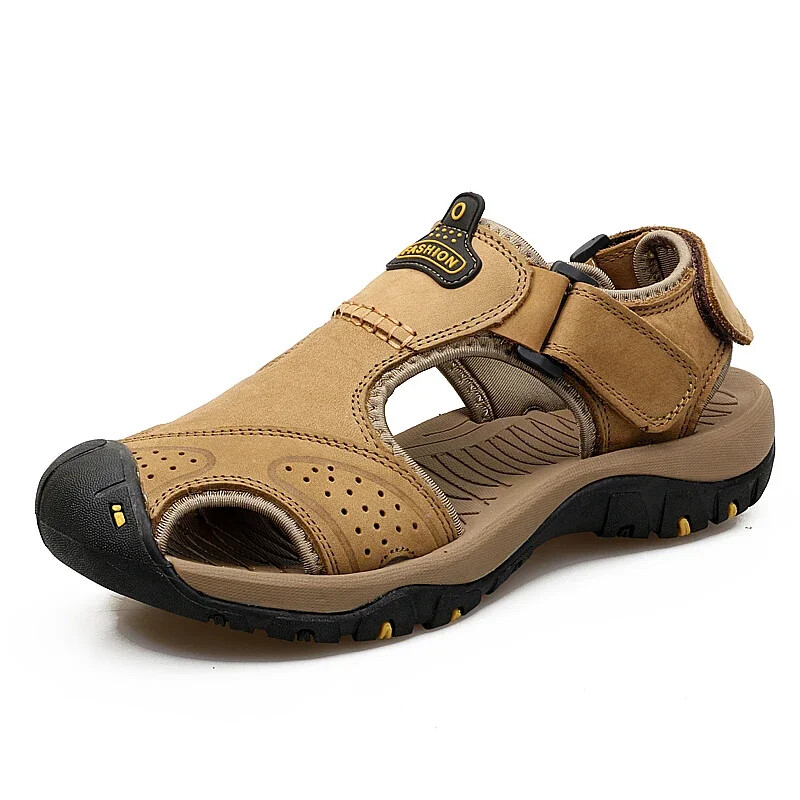 New Men's Casual Shoes Sandals Summer Breathable Flats Outdoor Footwear 38-48