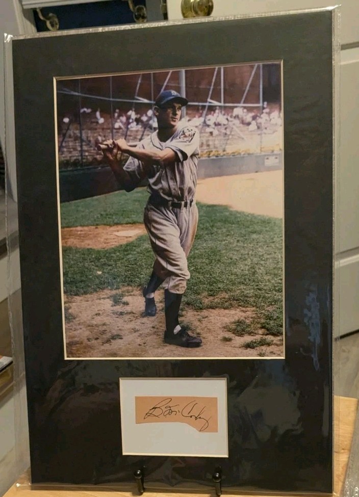 Barney McCosky Detroit Tigers Signed Cut Matted 8x10 Color Photo W/Our COA