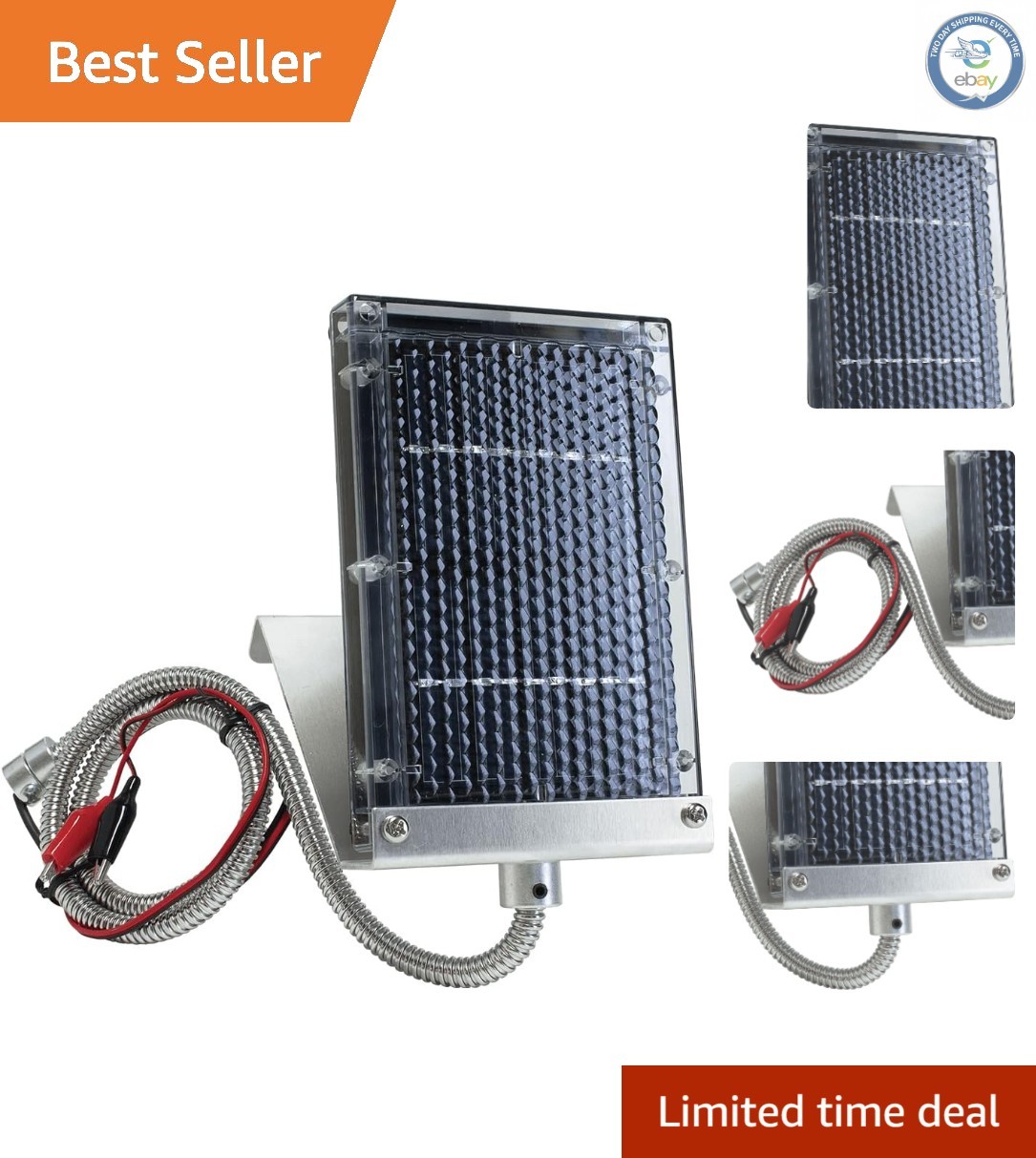 Easy Clip-On 6 Volt Solar Panel Charger for Deer Feeders - Edrenaline Series