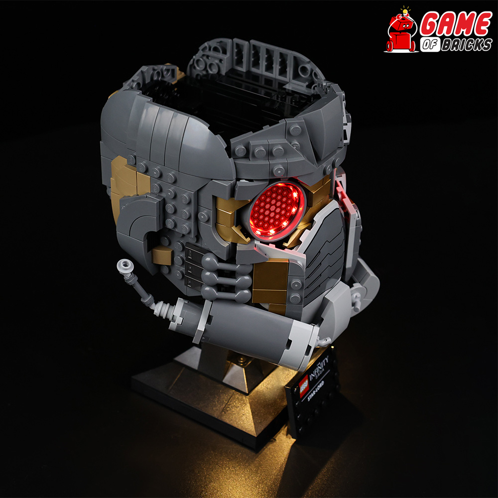 Light Kit for Star-Lord's Helmet - Compatible with LEGO® 76251 (Standard)
