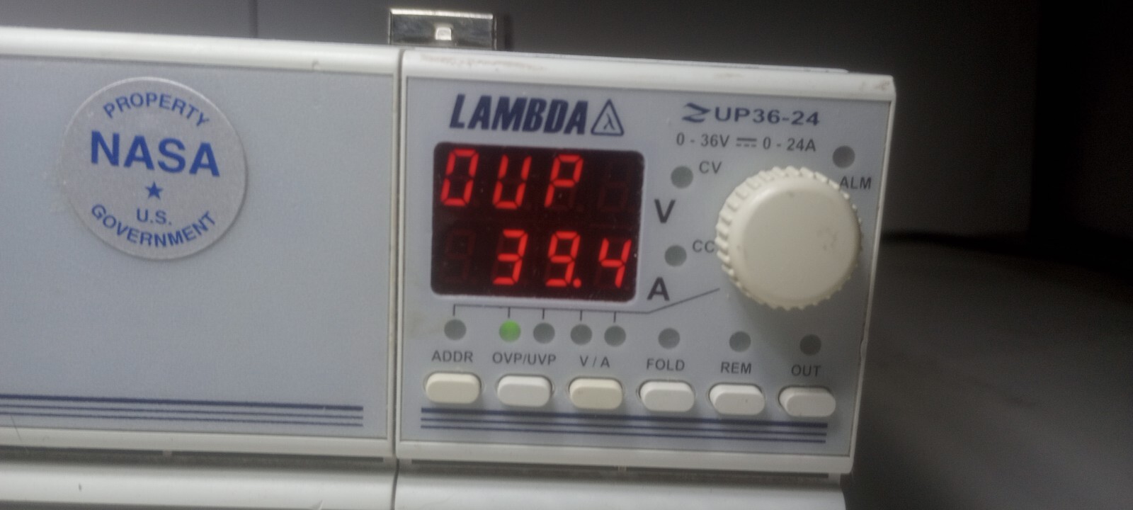 Perfect Working LAMBDA ZUP36-24 Zero Up Programmable Power Supply 0-36VDC/0-24A