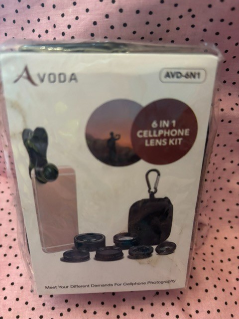 Avoda 6-in-1 Cell Phone Camera Lens Kit Universal Clip On Phone New Free Ship