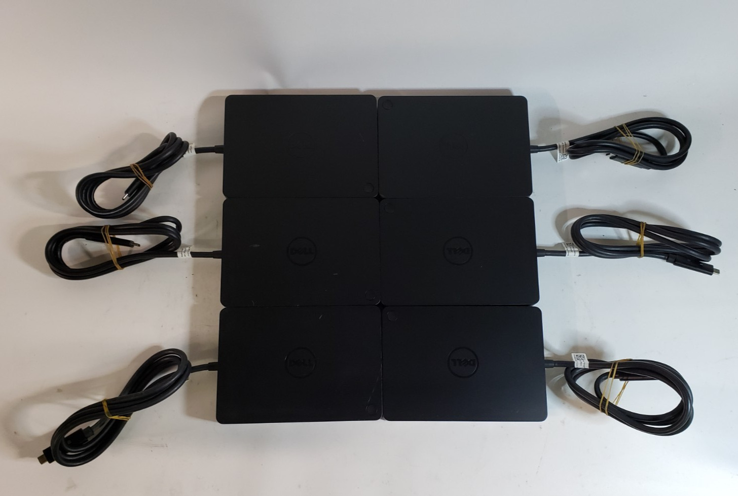 Used Lot Of 6 DELL USB C DOCK Docking Station WD15 K17A HDMI Tested and Working