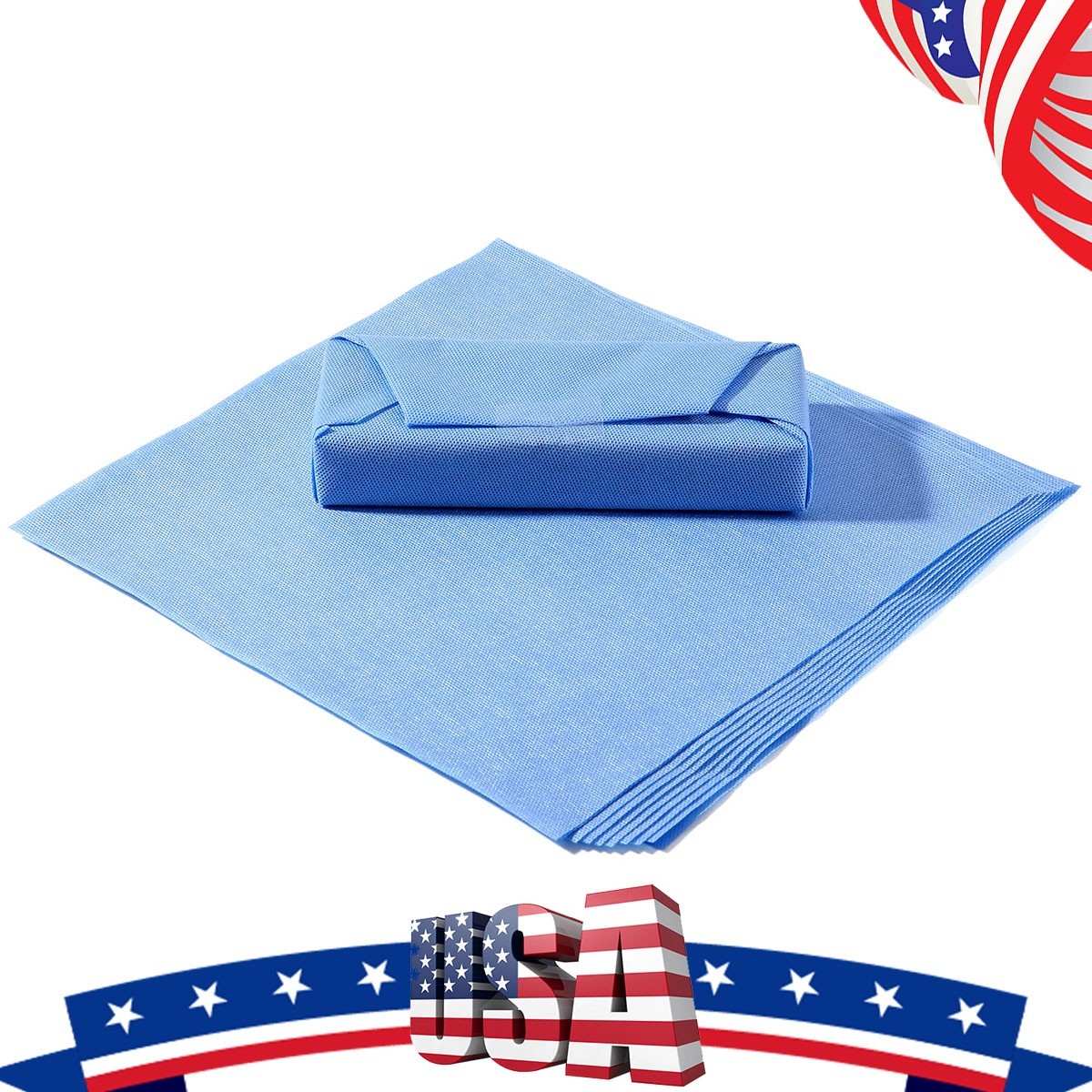 50Pcs Autoclave CSR Dual Sterilization Wraps Sheets Steam SMMS Non-Woven 12"x12"