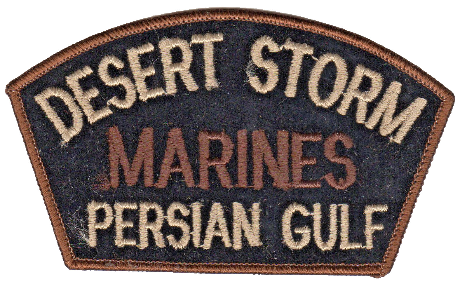 Brown/Black/Marine Hat Patch - Operation Desert Storm BC Patch B043