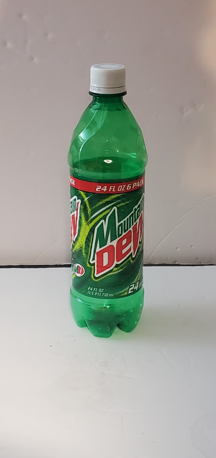 2001 Mountain Dew 24oz Bottle Empty Great Shape
