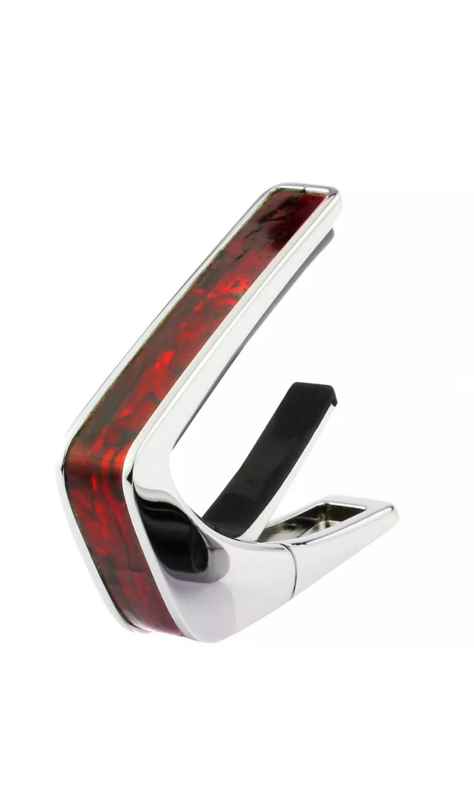 Thalia Shell Collection Guitar Capo - Crimson Paua Inlay, Chrome