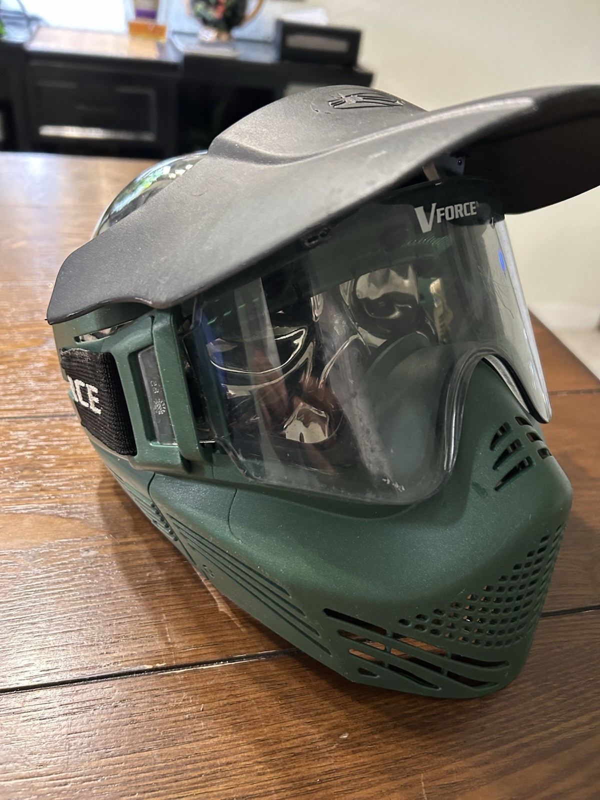 V-Force Paintball Airsoft Mask Visor Goggle - Green/Black