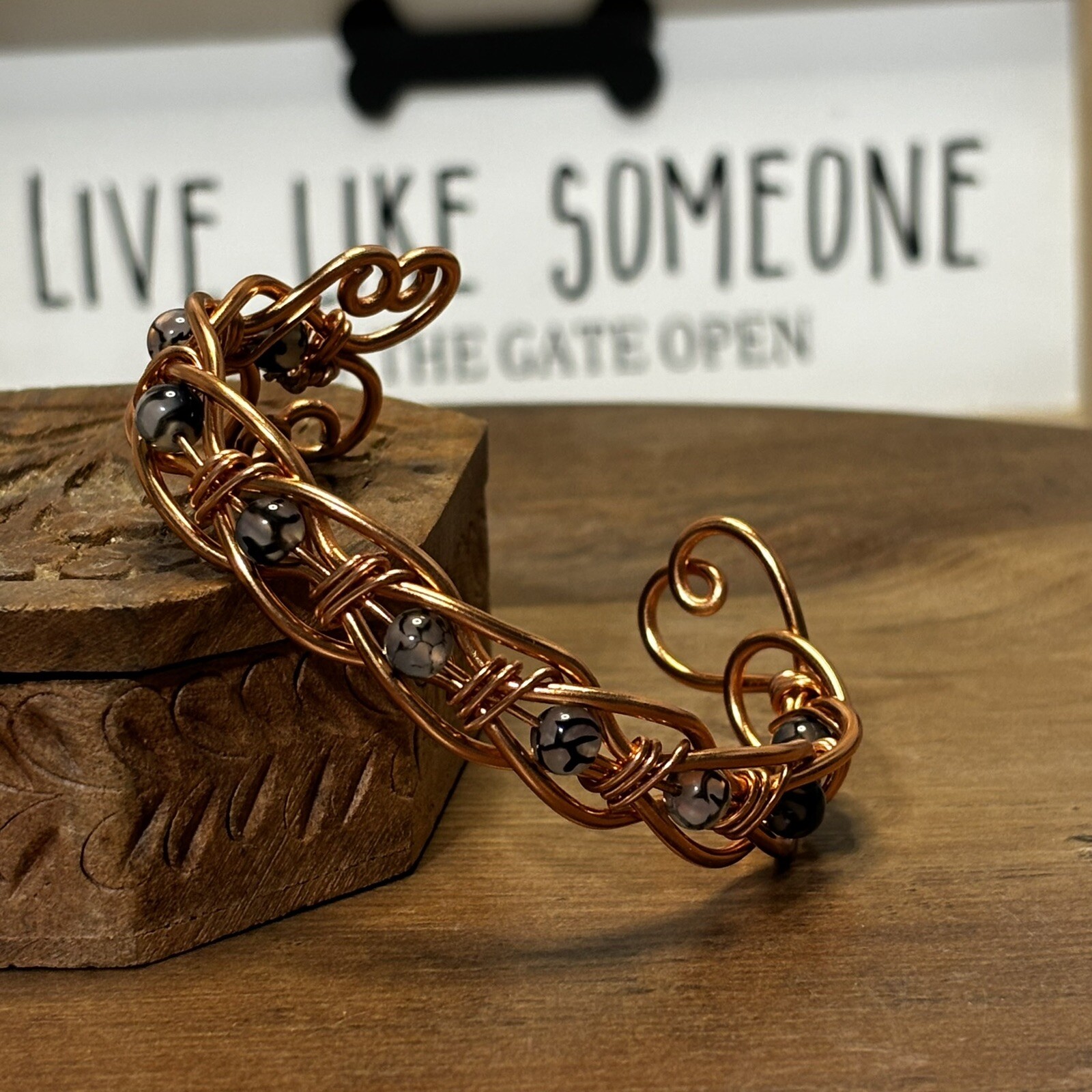 Artisan Handmade Wire Braided Bracelet