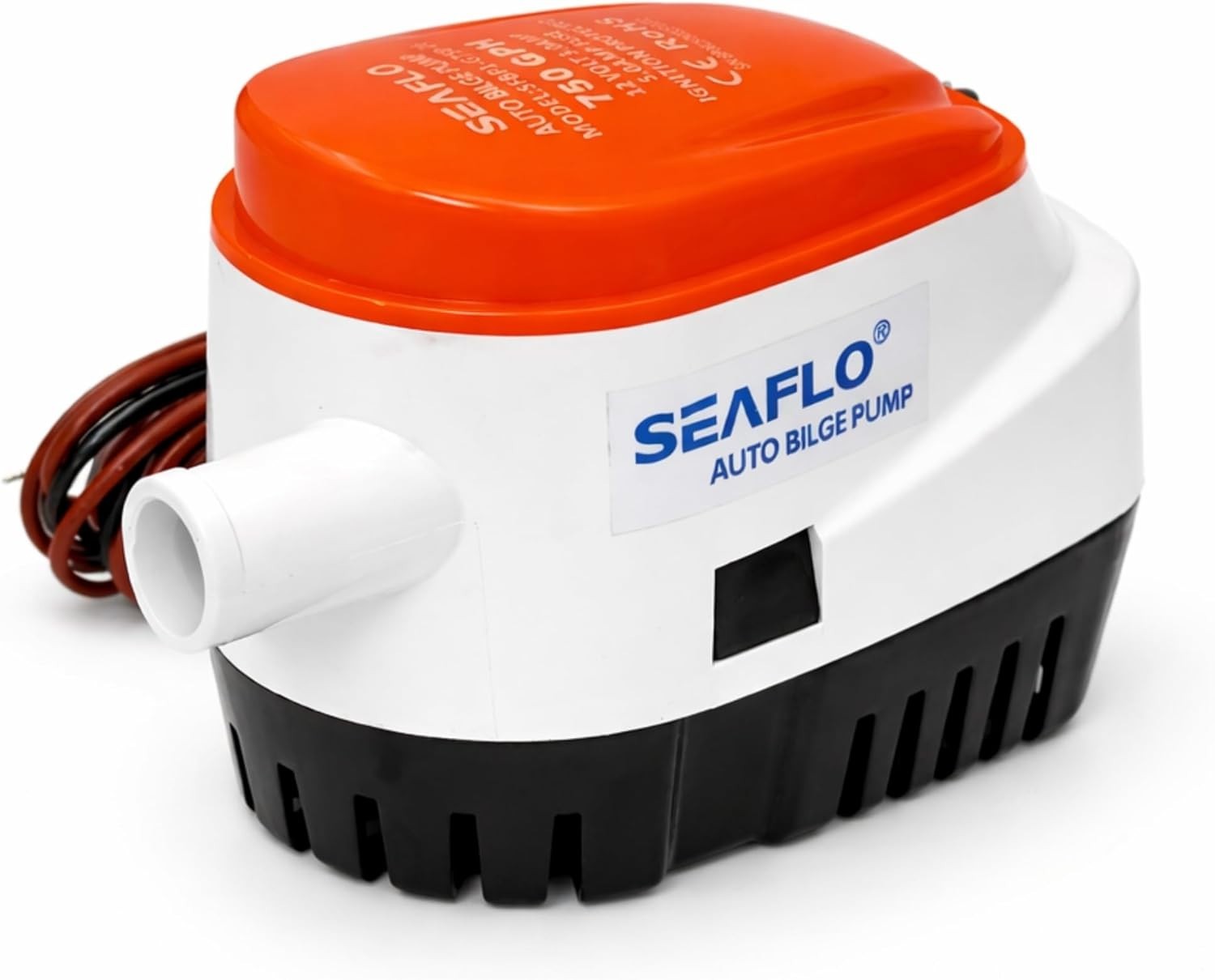 06 Series 750GPH Automatic Submersible Bilge Pump with Built-In Float Switch 12V